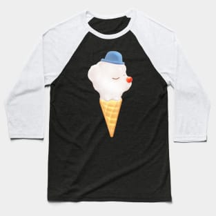 Puppy Ice Cream Cone Pool Float Baseball T-Shirt